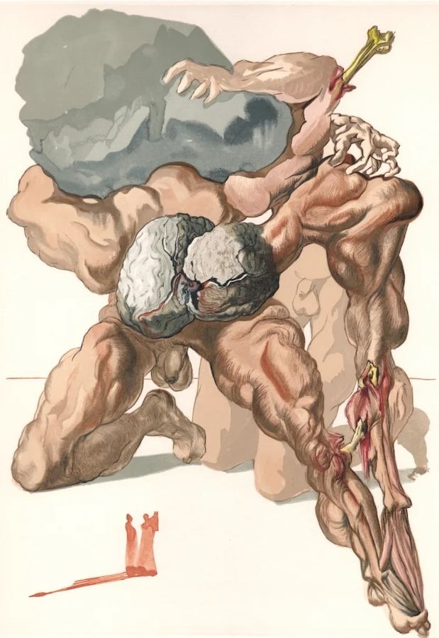 Salvador Dalí, Inferno Canto 7: Misers and Squanderers