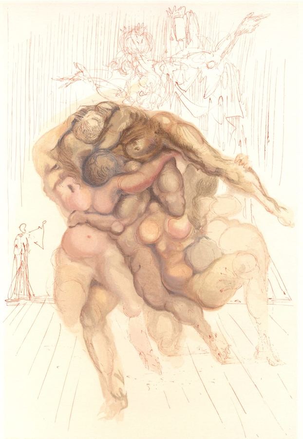 Salvador Dalí, Inferno Canto 8: Irascible