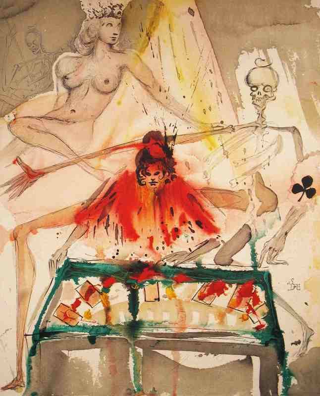 Salvador Dalí, The Cards Spell Death to Carmen