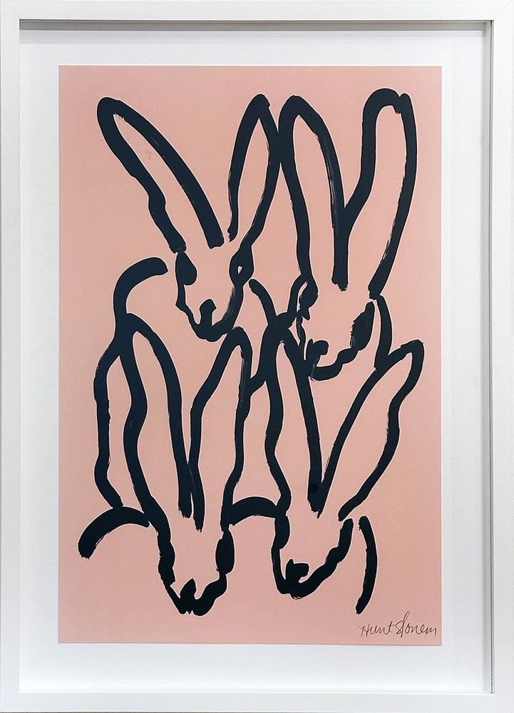 Hunt Slonem, Peach Bunnies